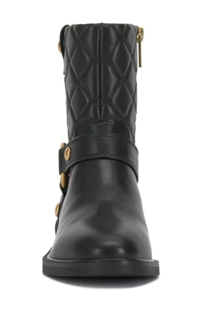 Vince Camuto Women's Amais Full Zip Closure Moto Booties In Black