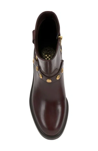 Vince Camuto Women's Amais Full Zip Closure Moto Booties In Burgundy