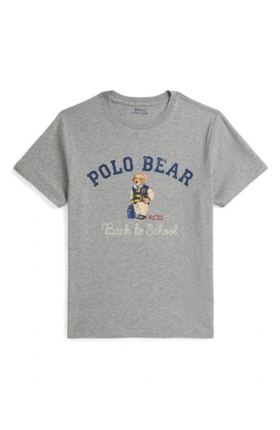 Polo Ralph Lauren Kids Printed T-shirt In Gray