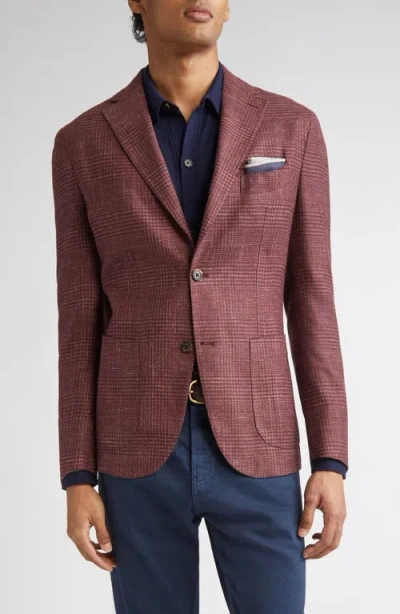 Eleventy Single Breasted Soft Jacket In Red