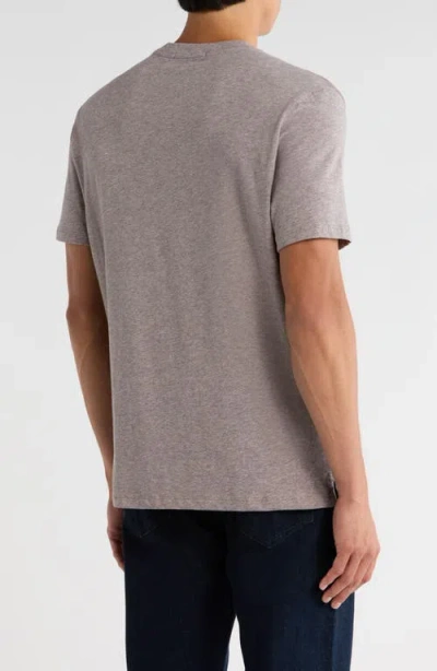 Robert Barakett Colson Mélange Stretch Pima Cotton T-shirt In Gray