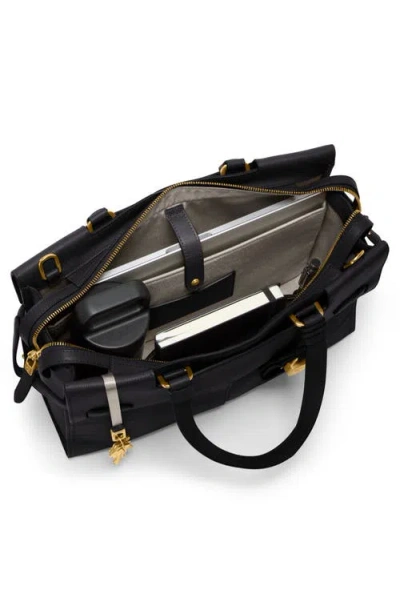 Tumi Medium Agent Leather Tote In Black