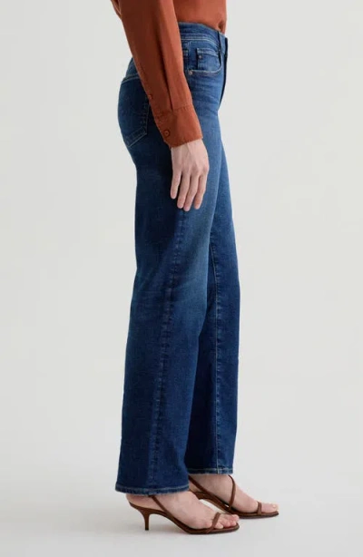 Ag Angel Vapor Wash Low-rise Bootcut Jeans In Vapor Wash Night Out In Blue