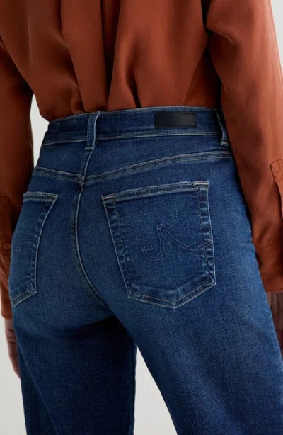 Ag Angel Vapor Wash Low-rise Bootcut Jeans In Vapor Wash Night Out In Blue