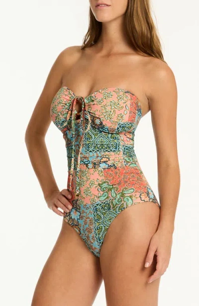 Sea Level Java O-ring One-piece Swimsuit In Multi