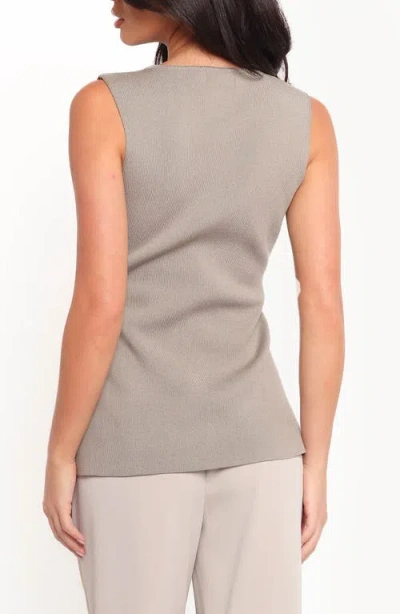 Petal And Pup Petal & Pup Machia Button-up Sweater Vest In Brown