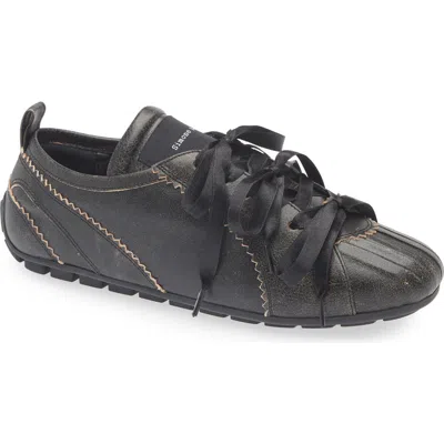 Simone Rocha Ballerina Grip Leather Sneakers In Brown