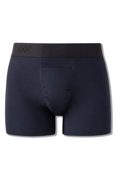 Rhone Active C.o.r. 4-inch Performance Boxer Trunks In Blue