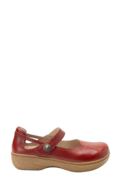 Alegria By Pg Lite Onika Mary Jane Platform Clog In Red