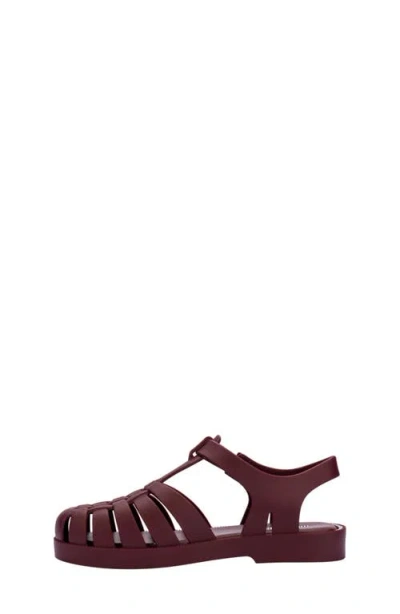 Mini Melissa Possession Kids Sandal In Burgundy