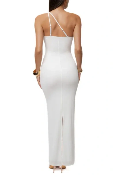 Jluxlabel Eclipse Plunge Maxi Dress In White