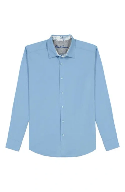 Robert Graham Odyssey Classic Fit Long Sleeve Stretch Cotton Button-up Shirt In Blue