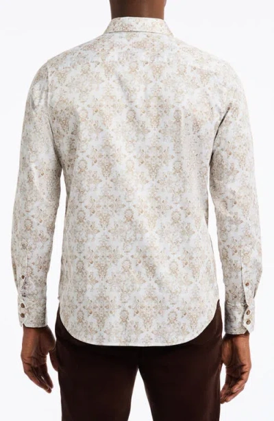 Robert Graham Delancey Damask Print Stretch Cotton Button-up Shirt In Pattern