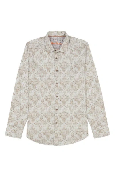 Robert Graham Delancey Damask Print Stretch Cotton Button-up Shirt In Pattern