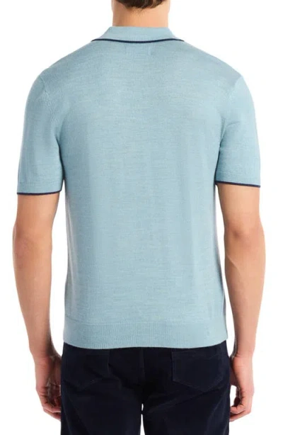 Robert Graham Edvan Merino Wool Blend Polo Sweater In Green