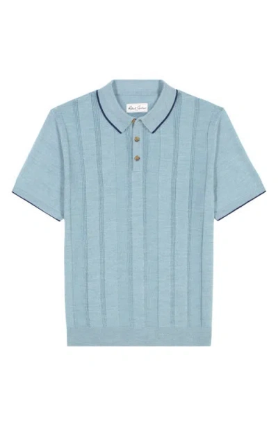 Robert Graham Edvan Merino Wool Blend Polo Sweater In Green