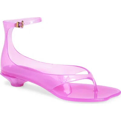 Chloé Chloe Women Fluo Pink Tpu Chloe Jelly Thong Sandals In Pink Fizz