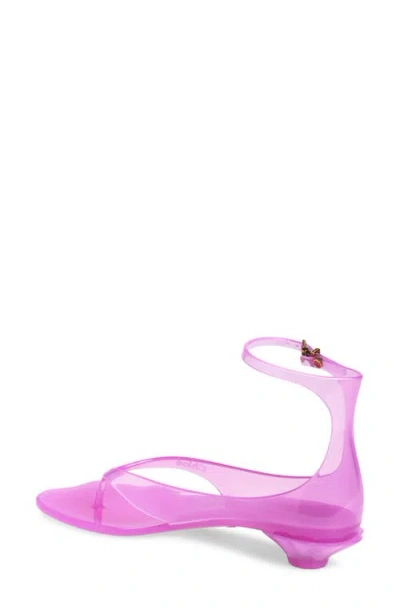 Chloé Chloe Women Fluo Pink Tpu Chloe Jelly Thong Sandals In Pink Fizz