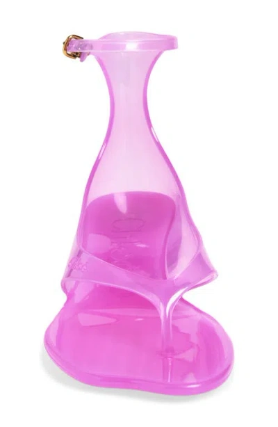 Chloé Chloe Women Fluo Pink Tpu Chloe Jelly Thong Sandals In Pink Fizz