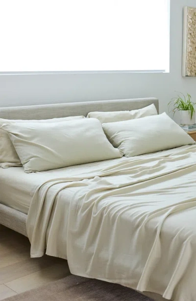 Slumber Cloud Performance Linen Blend Sheet Set In Brown