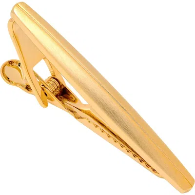Link Up Two Tone Matte Shiny Tie Bar Cufflinks And Stud Sets In Gold