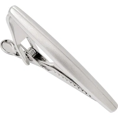 Link Up Two Tone Matte Shiny Tie Bar Cufflinks And Stud Sets In Metallic
