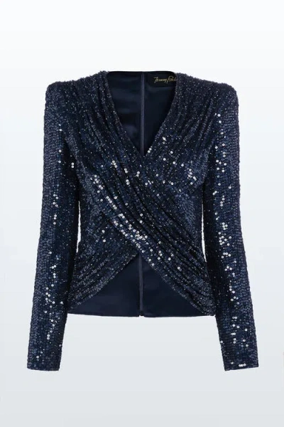 Jenny Packham Misty Blouse In Blue