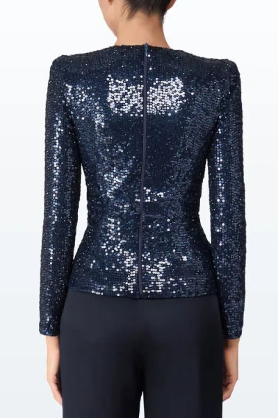 Jenny Packham Misty Blouse In Blue