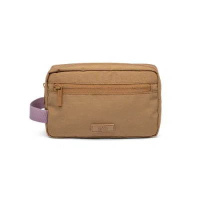 Lefrik Brown Kei Lithe Washbag Toffee Vandra Toffee Ripstop In Brown