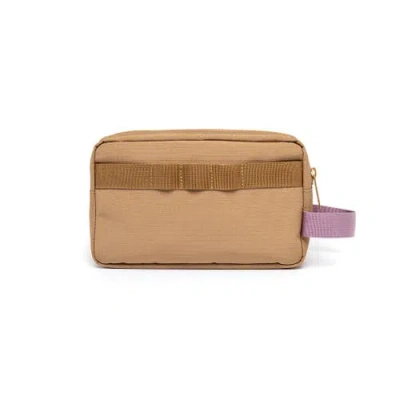 Lefrik Brown Kei Lithe Washbag Toffee Vandra Toffee Ripstop In Brown