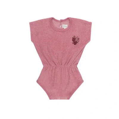 Ely's & Co. Fruit Collection- Romper In Pink