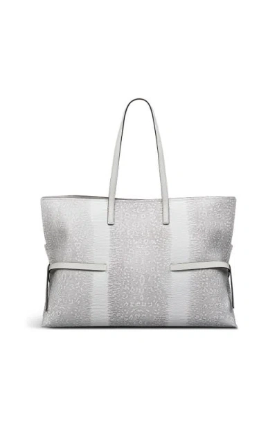 Radley Fleet Street | Faux Lizard Large Open Top Shoulder Bag In White