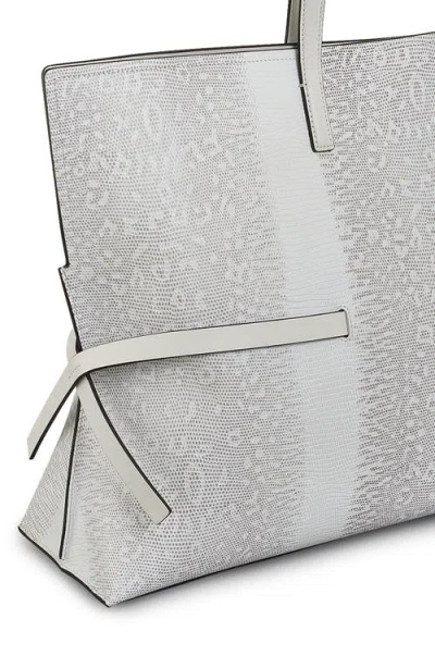 Radley Fleet Street | Faux Lizard Large Open Top Shoulder Bag In White