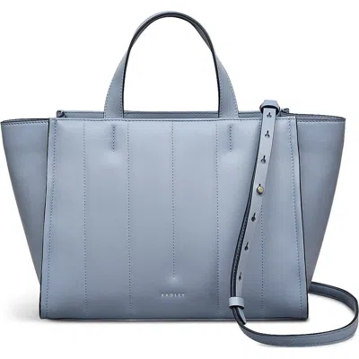 Radley London Radley Medium Zip Top Grab Leather Tote In Blue