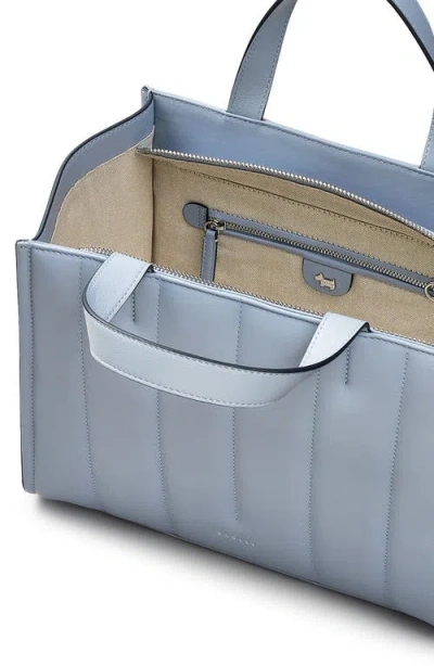 Radley London Radley Medium Zip Top Grab Leather Tote In Blue