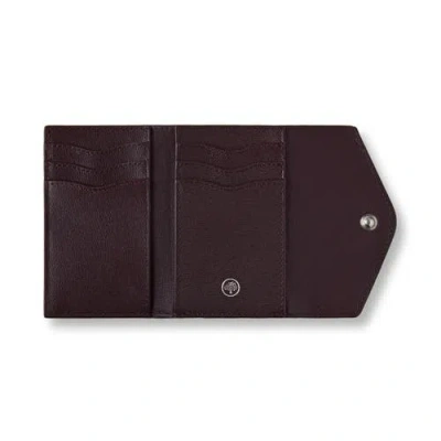 Mulberry Folded Multi-card Leather Wallet In Burgundy