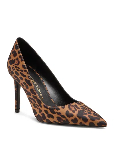 Stuart Weitzman Stuart Power 85 Leopard-print Pumps In Animal Print