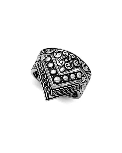 Samuel B. Silver Ring In Metallic