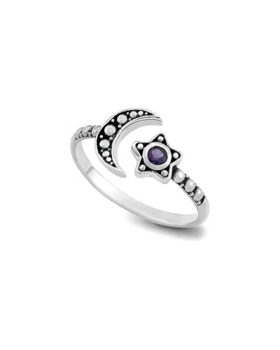 Samuel B. Silver 0.10 Ct. Tw. Amethyst Ring In Metallic