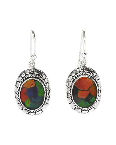 Samuel B. Silver Ammolite Pearl Earrings In Multi