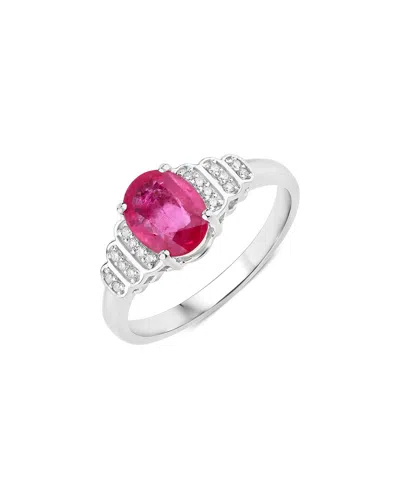 Diana M. 14k 1.52 Ct. Tw. Diamond & Ruby Ring In Metallic