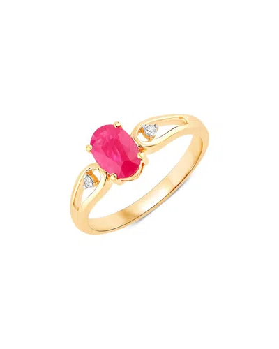 Diana M. 14k 0.95 Ct. Tw. Diamond & Ruby Ring In Gold