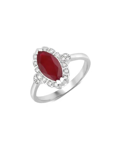 Diana M. 14k 1.54 Ct. Tw. Diamond & Ruby Ring In White