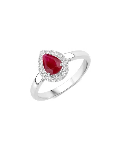Diana M. 14k 1.02 Ct. Tw. Diamond & Ruby Ring In Metallic