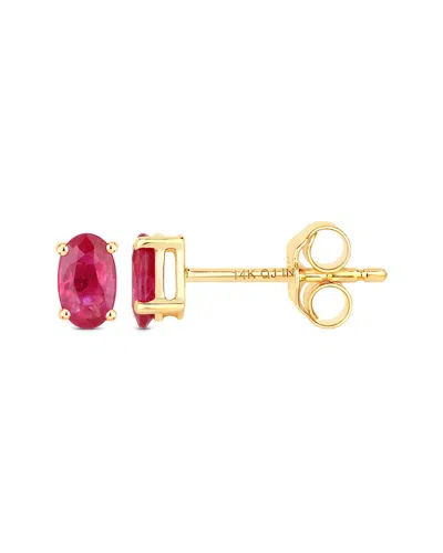 Diana M. 14k 0.60 Ct. Tw. Ruby Earrings In Gold