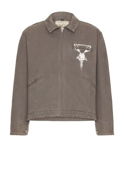 Basketcase Factory Work Jacket In Gray