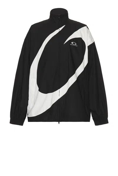Balenciaga Loop Sports Lcontracksuit Jacket In Black
