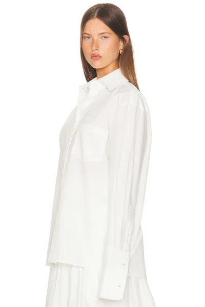 Helsa Classic Oversized Shirt In White
