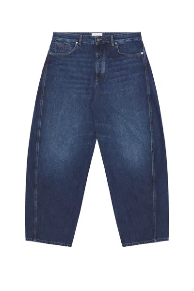 Givenchy Logo Patch Relaxed-fit Jeans In Blue
