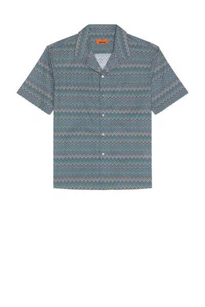 Missoni Short Sleeve Shirt In Green